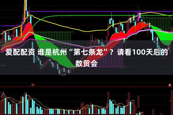 爱配配资 谁是杭州“第七条龙”？请看100天后的数贸会