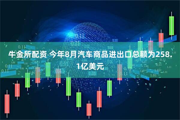 牛金所配资 今年8月汽车商品进出口总额为258.1亿美元